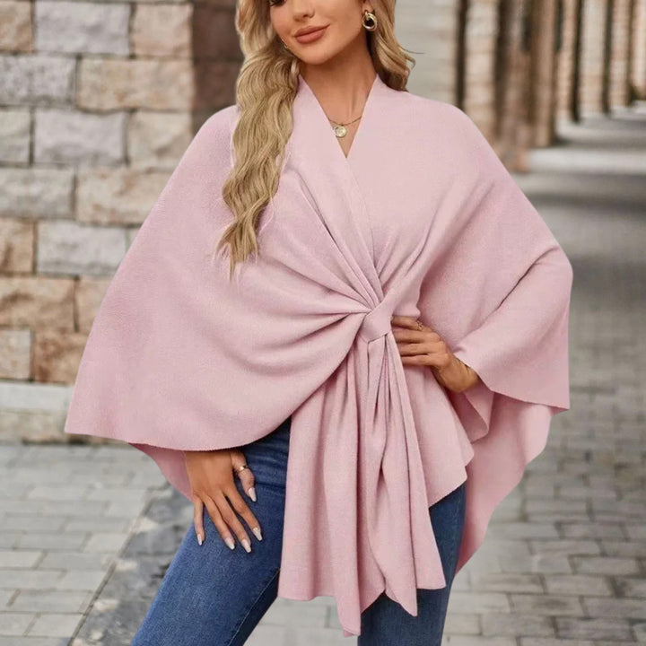 Lia | Schicker Poncho für Damen mit V-Ausschnitt