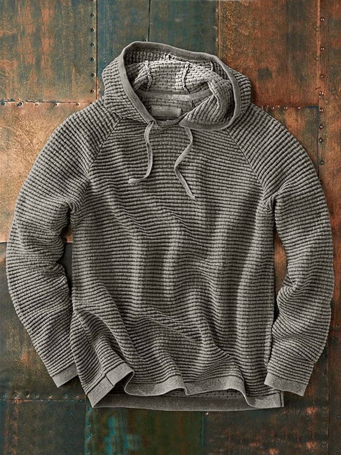 Sammy | Premium Strick Hoodie mit Kapuze und langen Ärmeln