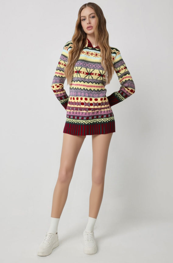 Greta | Damen Pullover mit Kapuze und langen Ärmeln