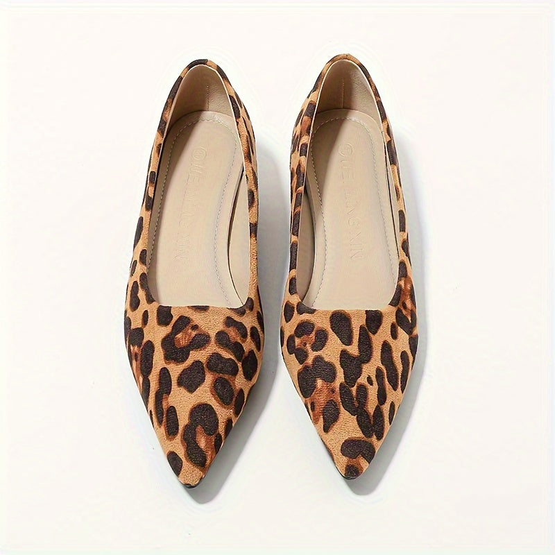 Dina | Leopardenmuster Spitz-Zeh High Heels Pumps für Damen
