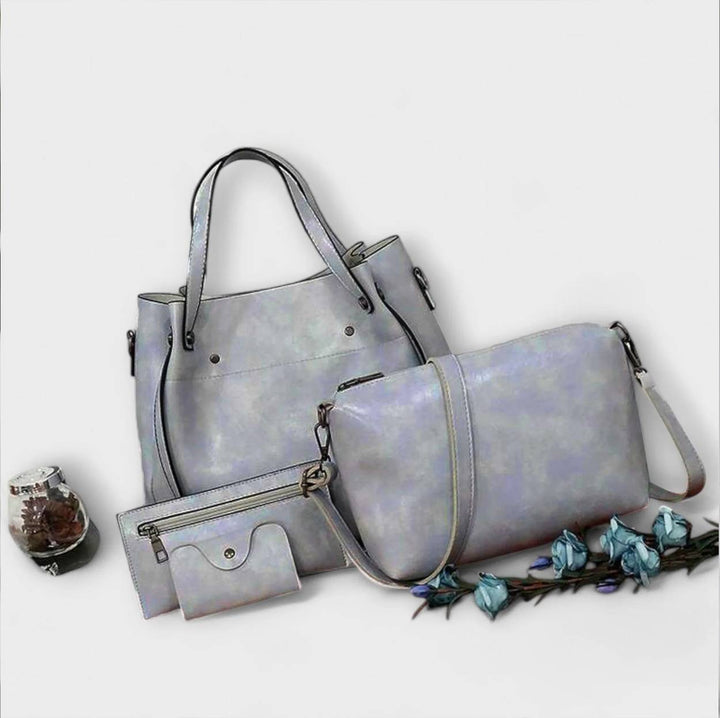 Alvhildea | 4-teiliges Vintage-Taschen-Set für Damen