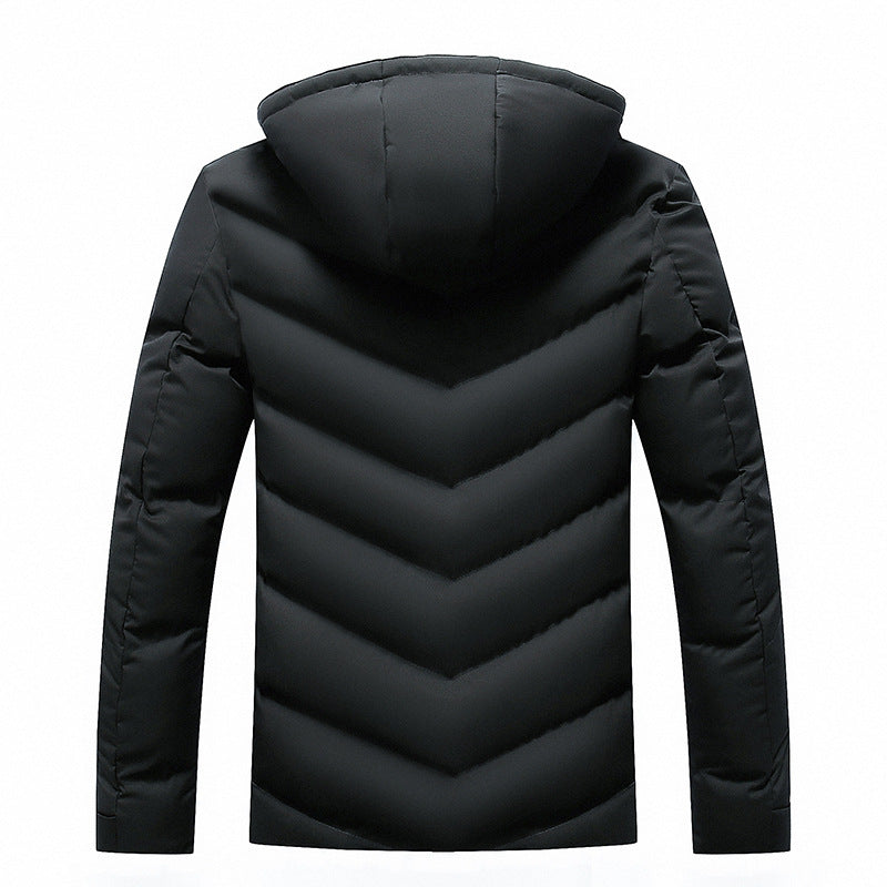 Herren Jacke mit Kapuze und Taschen, Langarm