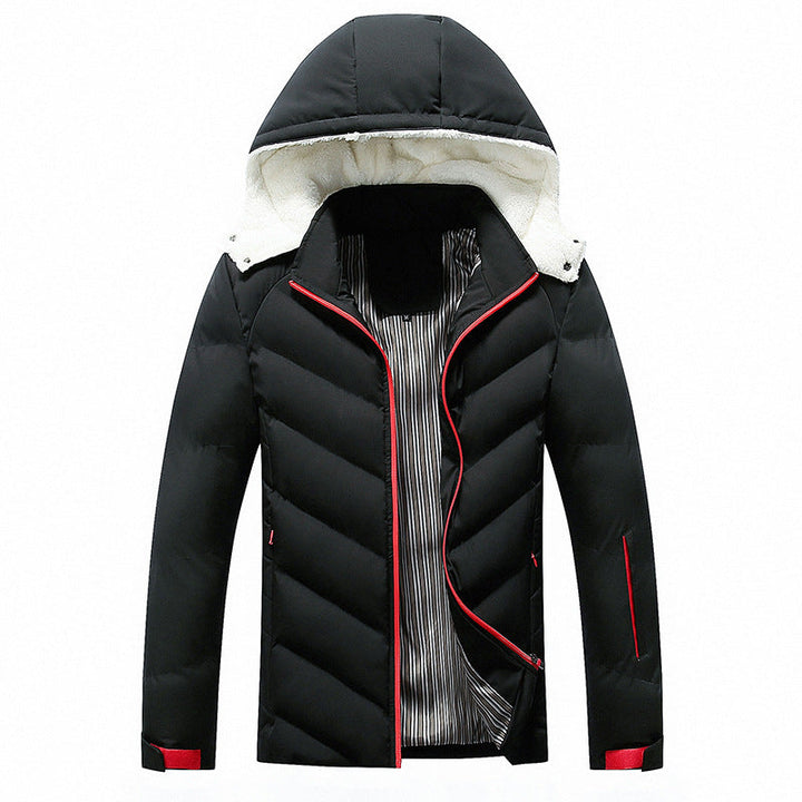 Herren Jacke mit Kapuze und Taschen, Langarm