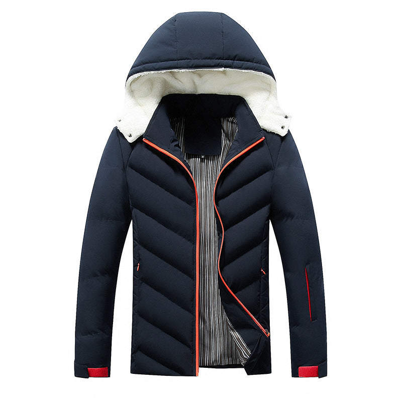 Herren Jacke mit Kapuze und Taschen, Langarm