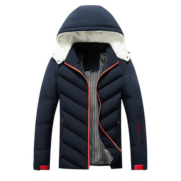 Herren Jacke mit Kapuze und Taschen, Langarm