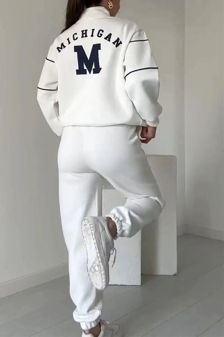 Michigan Zweiteiliges Set für Damen mit Rollkragen und langen Ärmeln