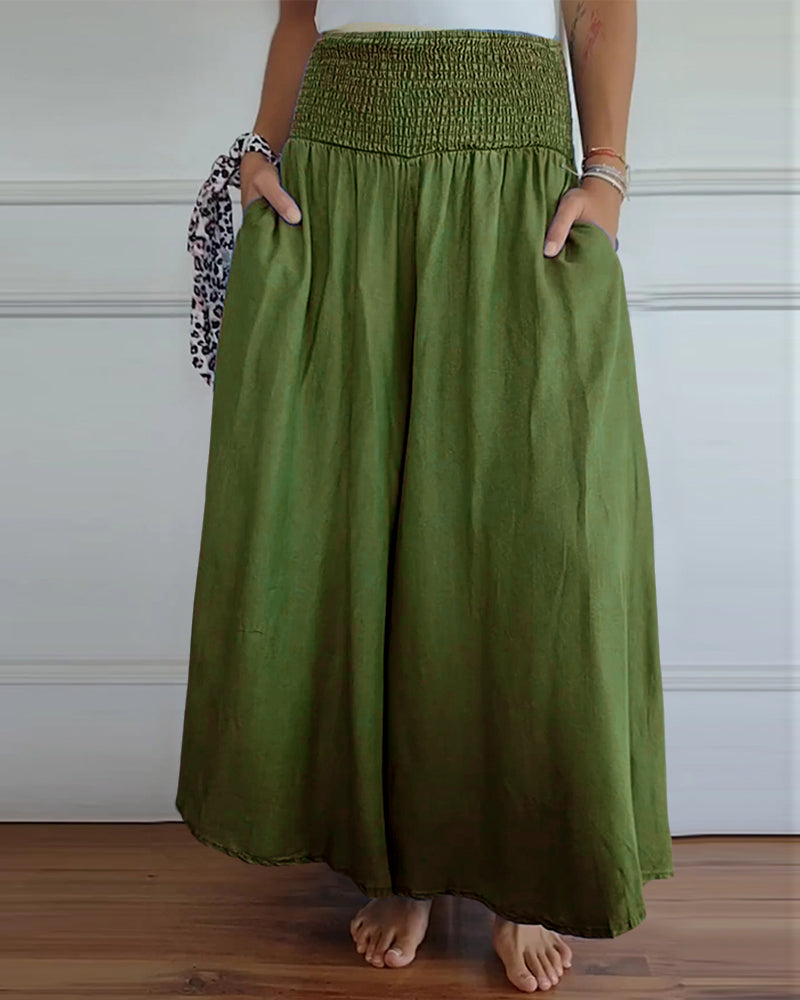 Irene | Bequeme Weite-Hosen für Damen mit hohem Bund