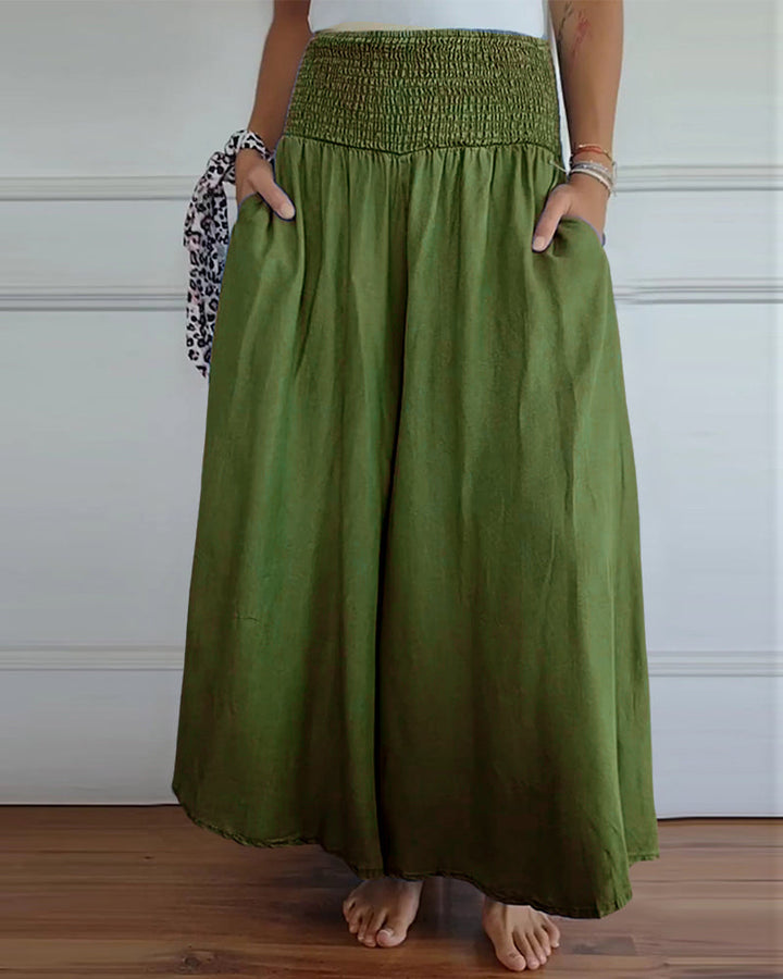Irene | Bequeme Weite-Hosen für Damen mit hohem Bund