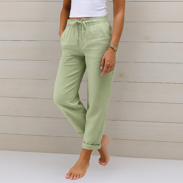 Alyse | Premium Stretch-Hose für Damen mit geradem Bein und mittlerem Bund