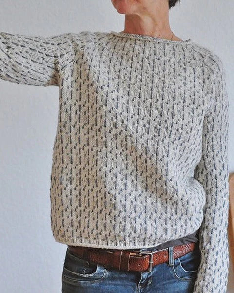 Veronika | Der Schicke Pullover für Damen mit Rundhalsausschnitt und langen Ärmeln