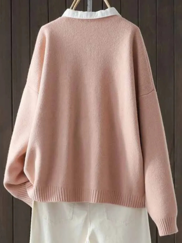 Die Marcella | Eleganter Cardigan für Damen mit V-Ausschnitt und langen Ärmeln
