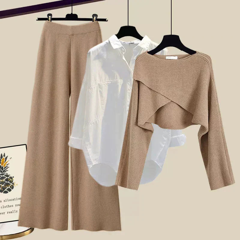 Thalia | Bequemes dreiteiliges Langarm-Set