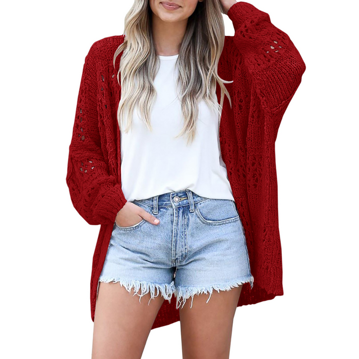 Arizela | Leichter Übergroßer Boho Cardigan für Damen mit Rundhalsausschnitt