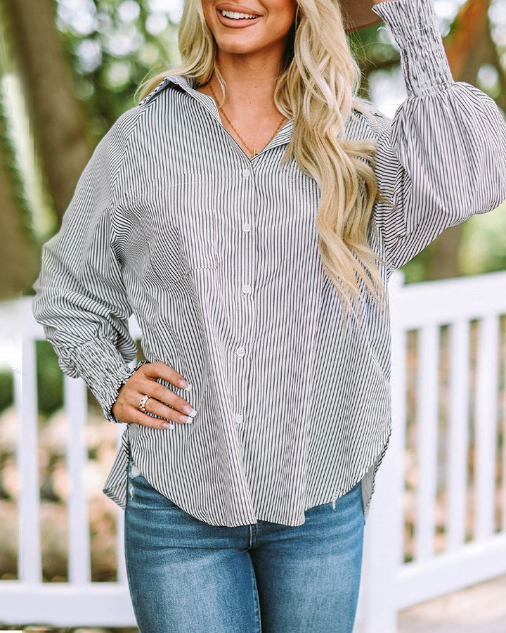 Mia | Alltagliches Relaxed-Fit Shirt für Damen mit langen Ärmeln