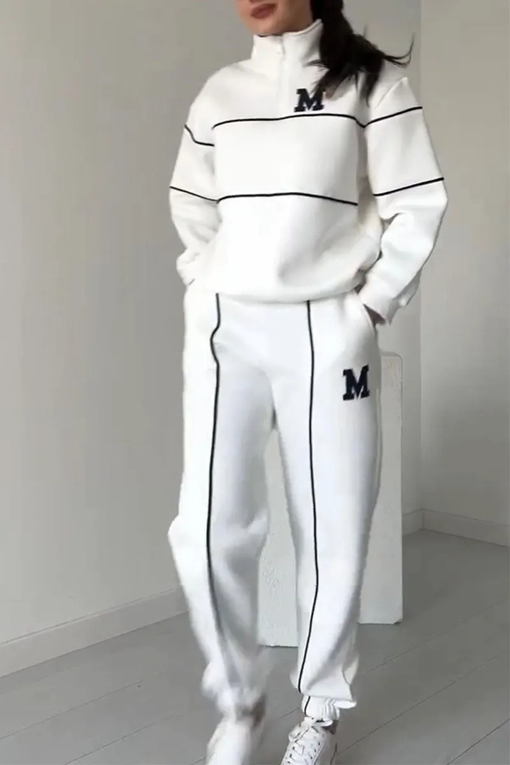 Michigan Zweiteiliges Set für Damen mit Rollkragen und langen Ärmeln