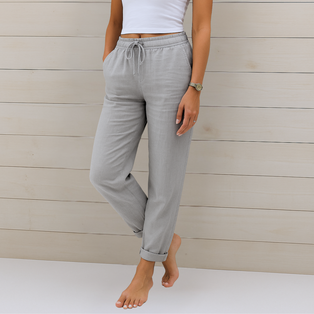 Alyse | Premium Stretch-Hose für Damen mit geradem Bein und mittlerem Bund