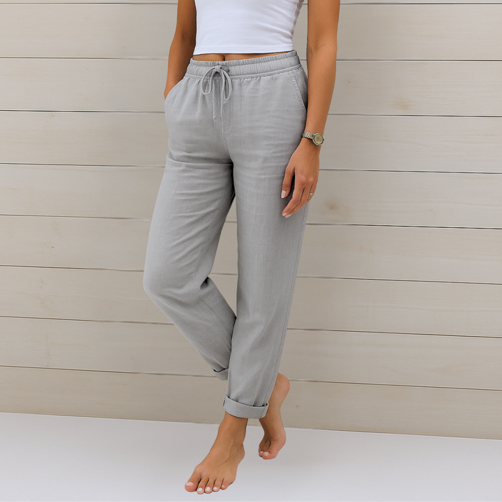Alyse | Premium Stretch-Hose für Damen mit geradem Bein und mittlerem Bund
