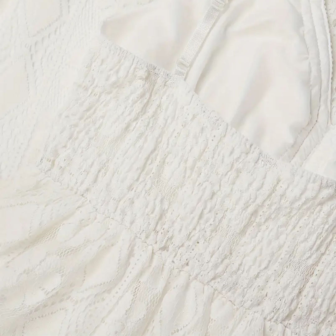 Margaret | Elegantes Boho-Kleid mit V-Ausschnitt und langen Ärmeln