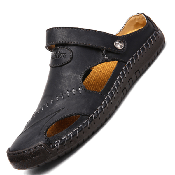 Chris | Orthopädische Sandalen für Herren mit flachem Absatz
