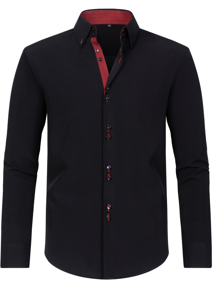 Nico | Herren-Hemd mit stilvollem Button-Up, langen Ärmeln und Blumenmuster