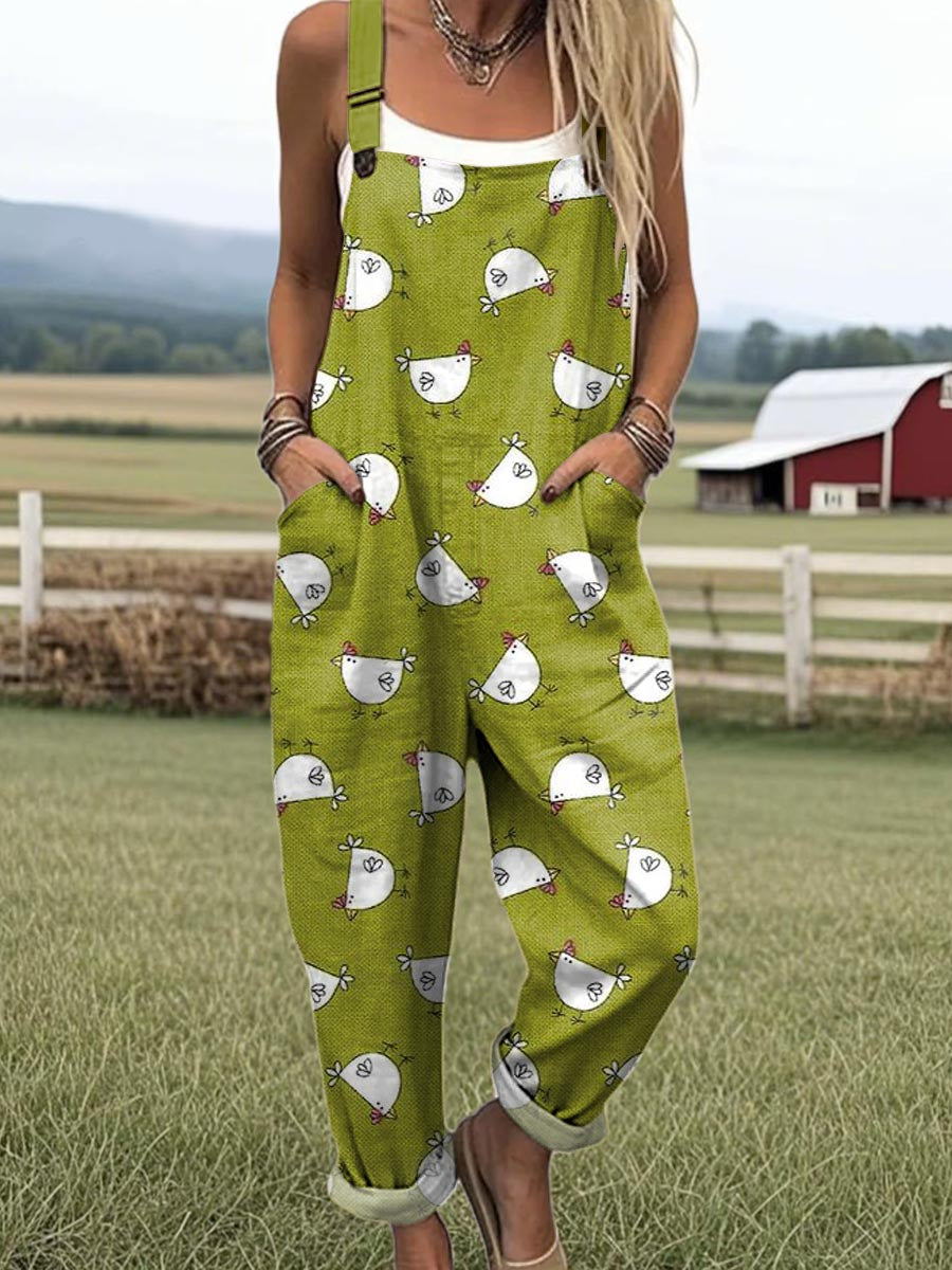 Damen Vintage Weitbeiniger Jumpsuit | Müheloser Stil und Komfort
