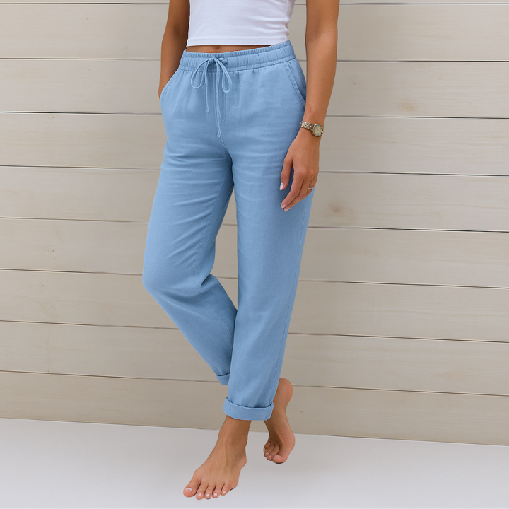 Alyse | Premium Stretch-Hose für Damen mit geradem Bein und mittlerem Bund