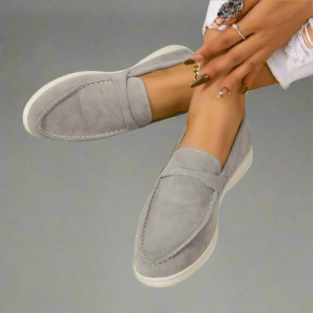 Hannah | Handgefertigte Wildleder-Mokassins Ballerinas für Damen mit elegantem Design