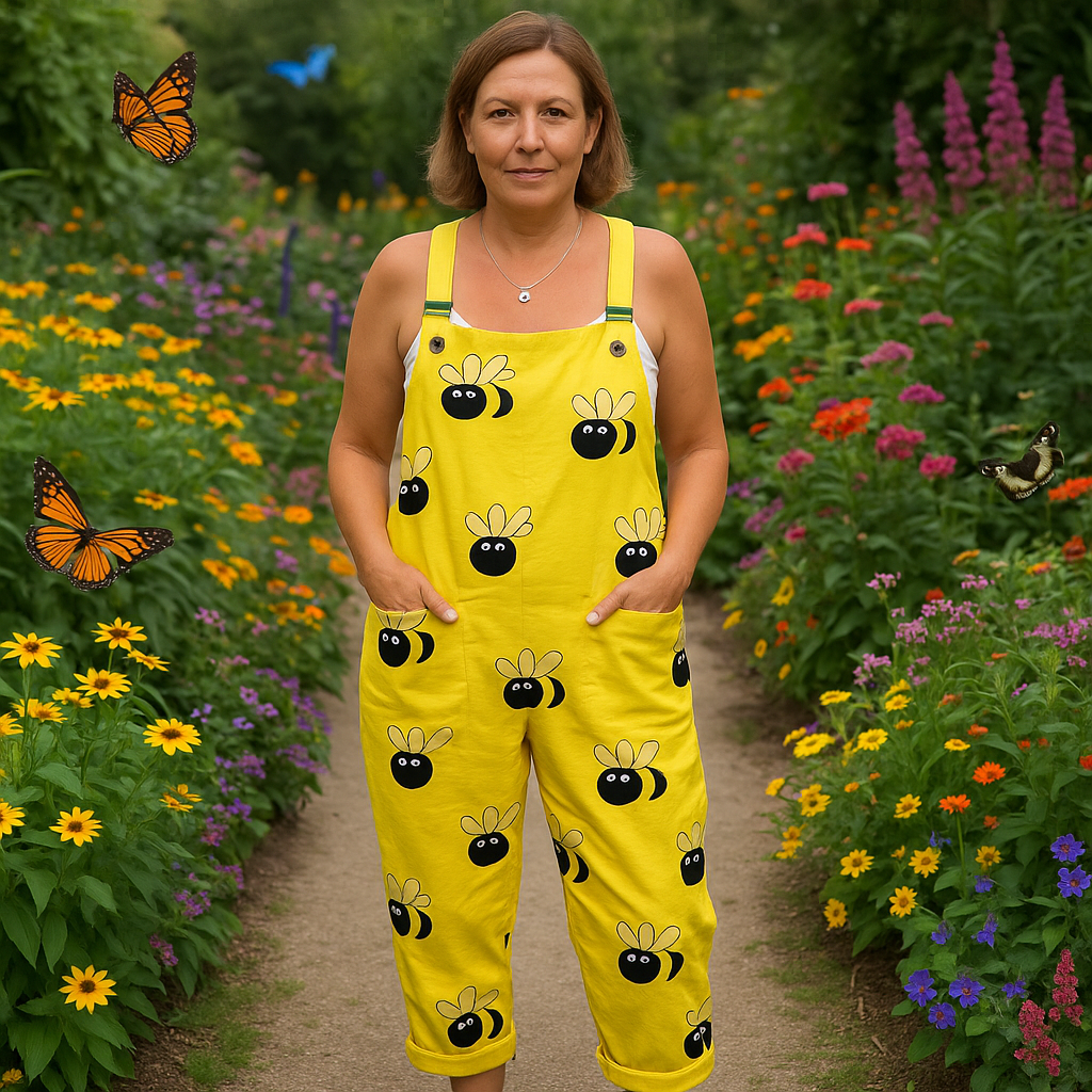 Damen Jumpsuit mit weitem Bein | Müheloser Komfort und stilvoller Blumenprint