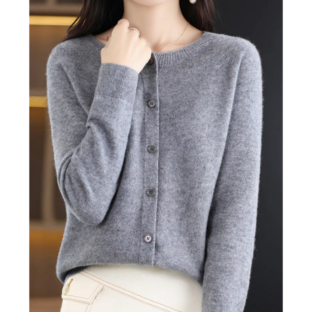 Hannah | Winter Essential Pullover für Damen mit V-Ausschnitt und langen Ärmeln