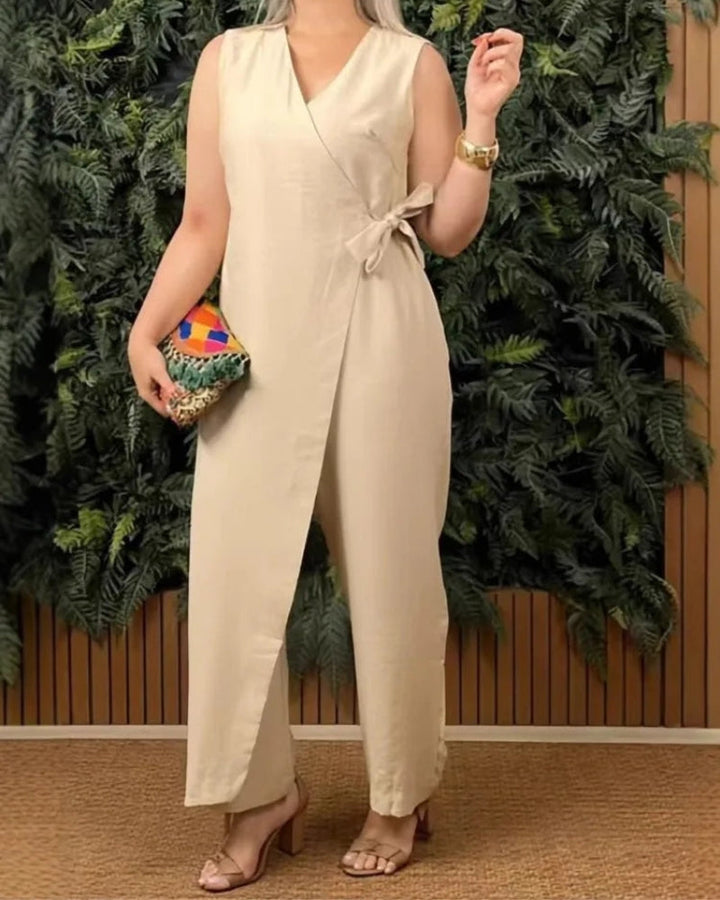 Teresa | Vielseitiger Jumpsuit für Damen mit Bindegürtel