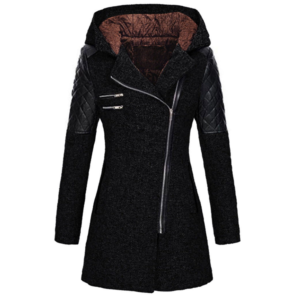 Rose | Winterjacke für Damen mit Kapuze und langen Ärmeln
