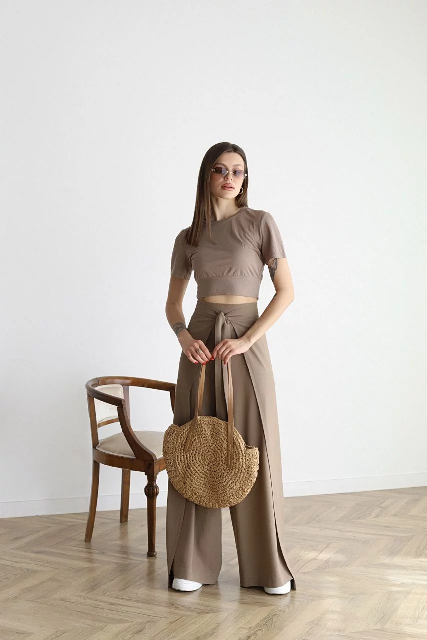 Marika | Weite hosen für Damen mit hohem Bund
