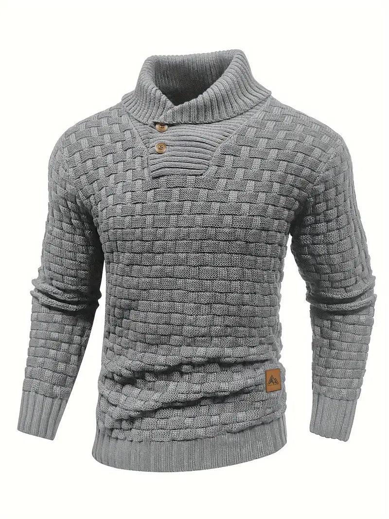 Matteo | Strickpullover für Herren mit Rollkragen und langen Ärmeln