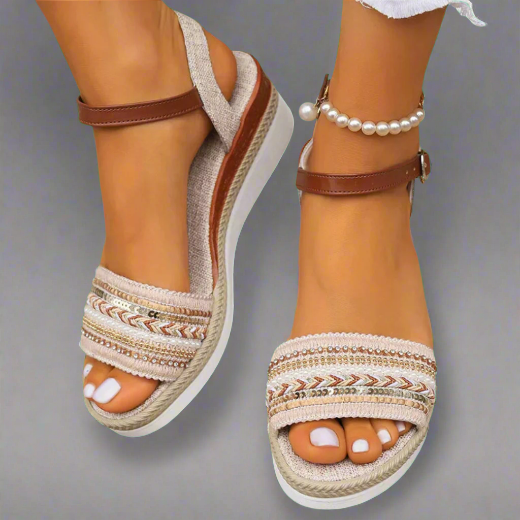 Jofrida | Komfortable Sandalen für Jeden Tag für Damen mit flachem Absatz