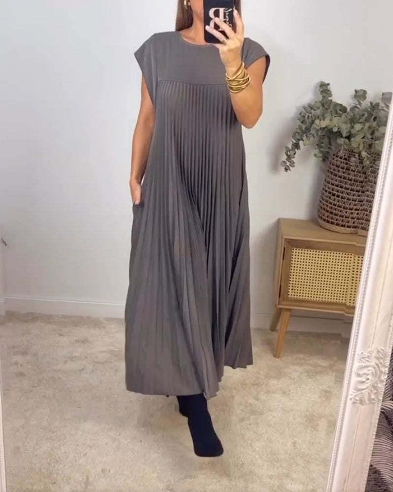 Josie | Zeitloses und Bequemes Maxikleid für Damen mit Rundhalsausschnitt
