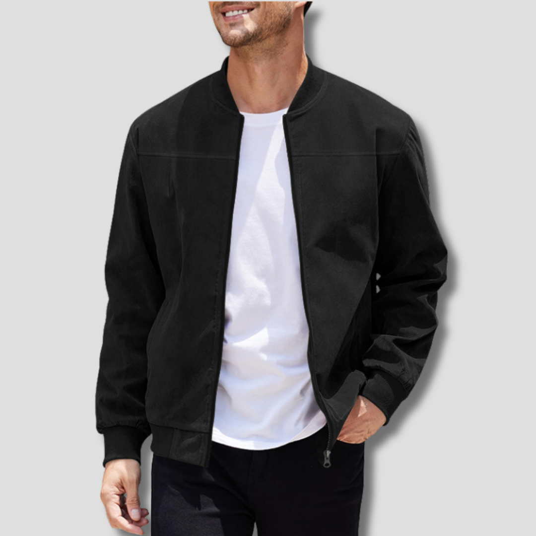 Harry | Leichte, saisonunabhängige Jacke für Herren mit Rundhalsausschnitt