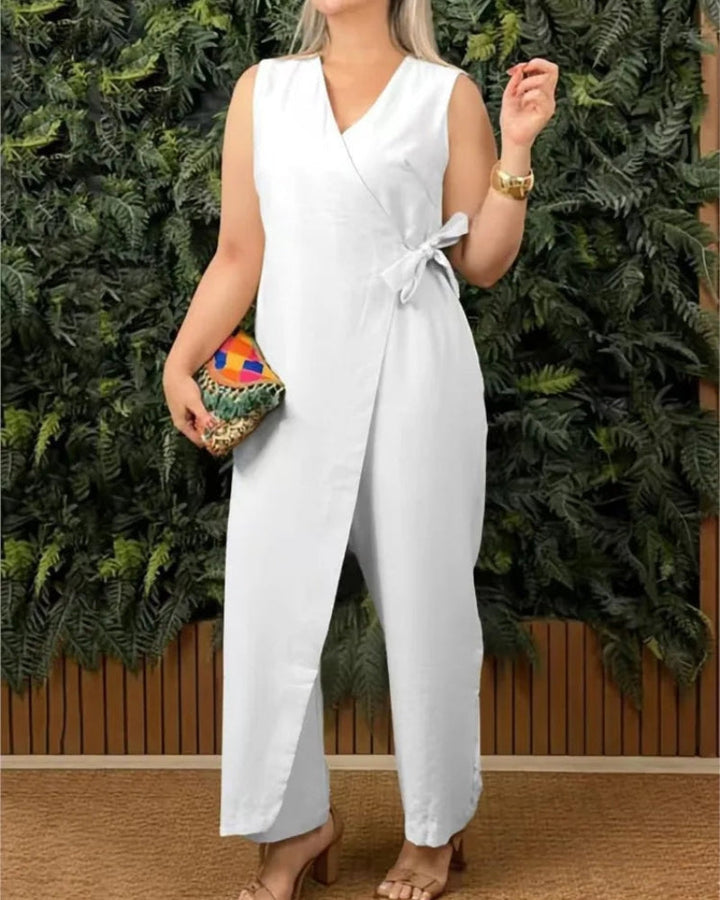 Teresa | Vielseitiger Jumpsuit für Damen mit Bindegürtel
