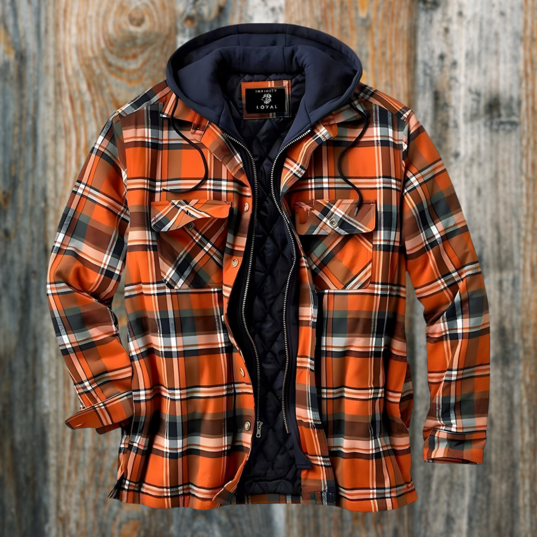 Zaylen | Holzfällerjacke mit Karomuster und langen Ärmeln