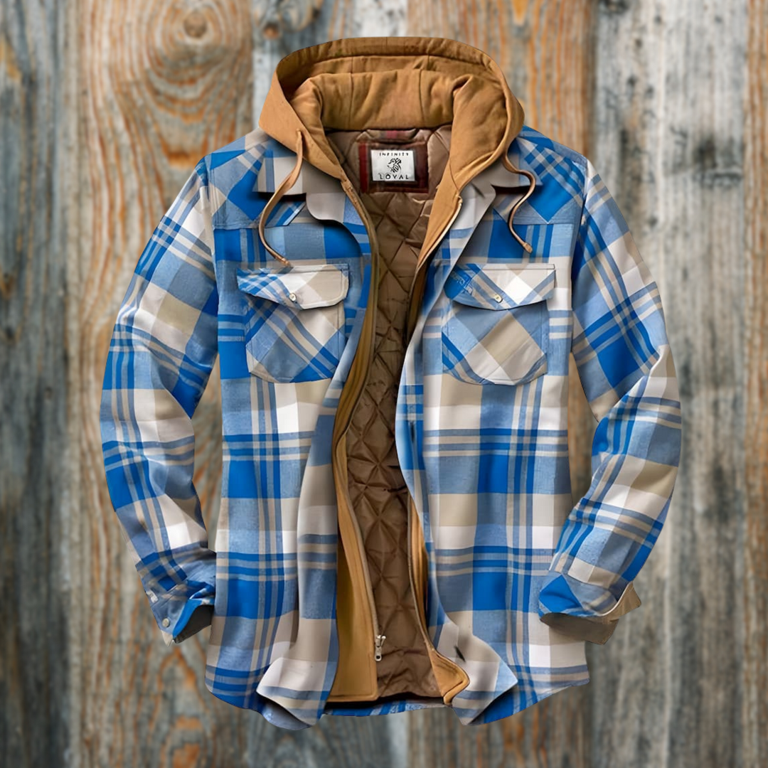 Zaylen | Holzfällerjacke mit Karomuster und langen Ärmeln