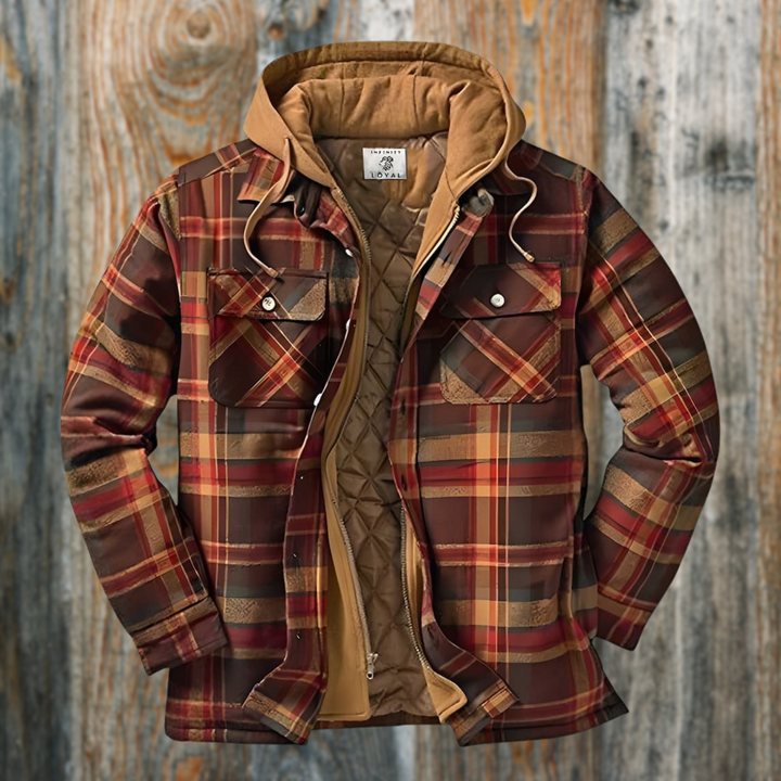 Zaylen | Holzfällerjacke mit Karomuster und langen Ärmeln