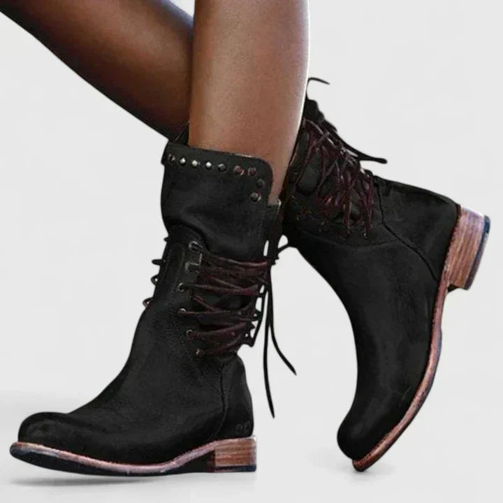Kelly | Premium Elegante Stiefel für Damen mit niedrigem Absatz