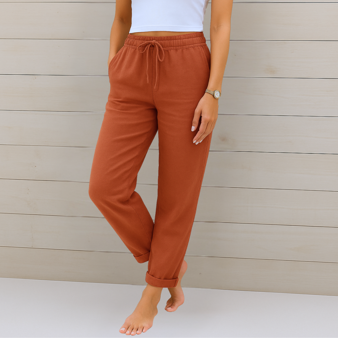 Alyse | Premium Stretch-Hose für Damen mit geradem Bein und mittlerem Bund