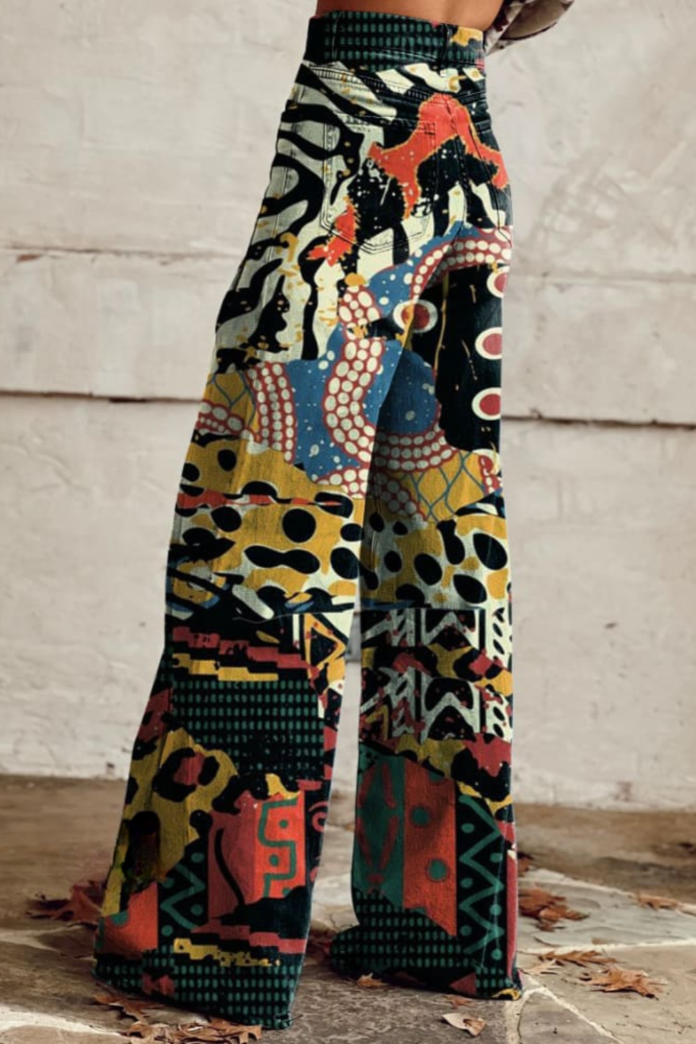 Chloé | Boho Vintage Hose für Damen mit weiter Passform und hohem Bund