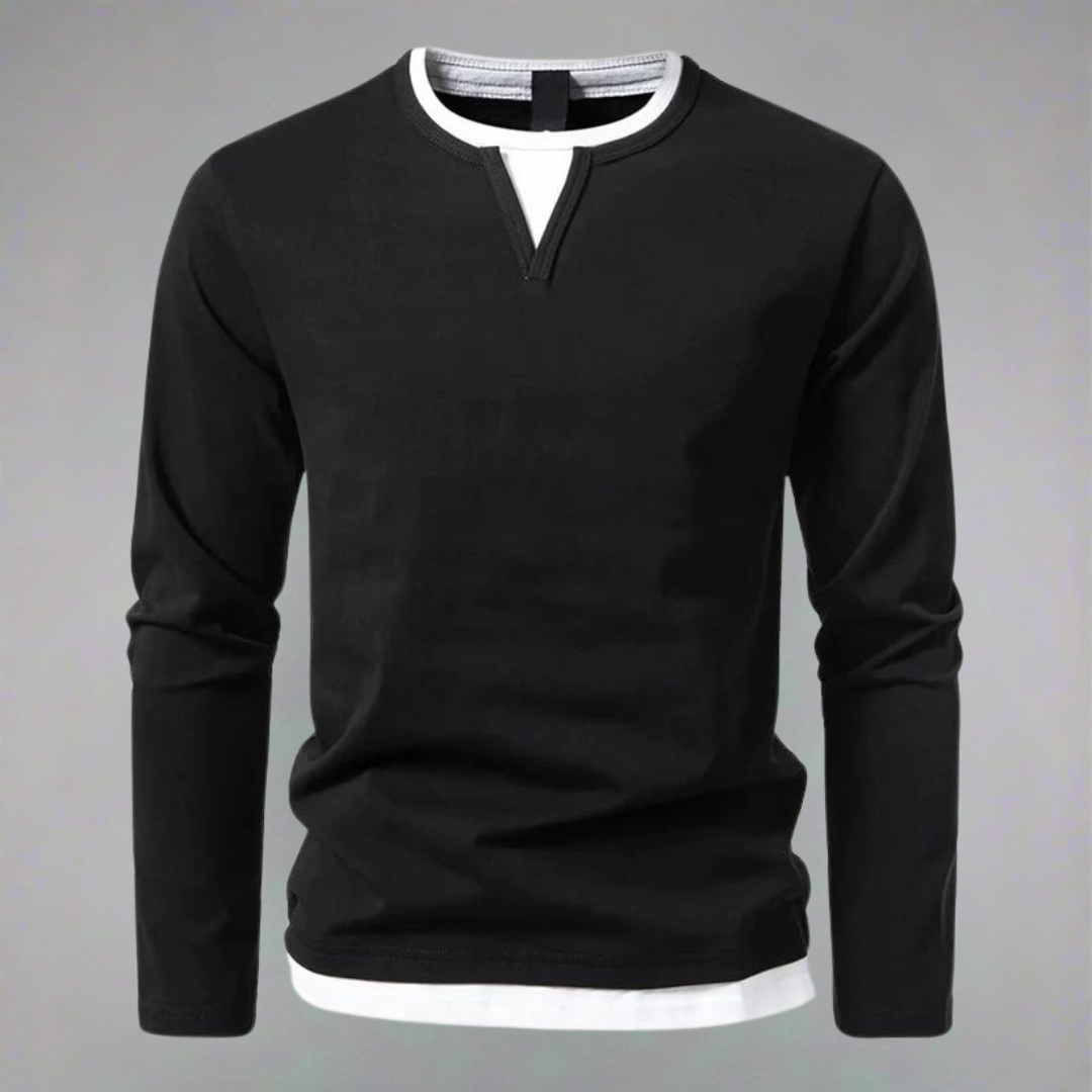 Diego | Langärmeliges Trikot Pullover für Herren mit V-Ausschnitt