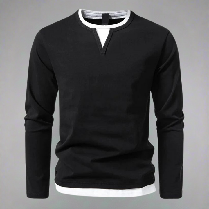 Diego | Langärmeliges Trikot Pullover für Herren mit V-Ausschnitt