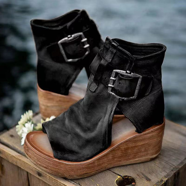 Ariana | Auffällige Keil-Sandalen für Damen mit mittelhohem Absatz