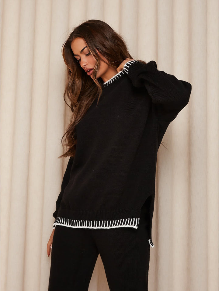 Nomi | Comfy Set für Damen mit Rundhalsausschnitt und langen Ärmeln