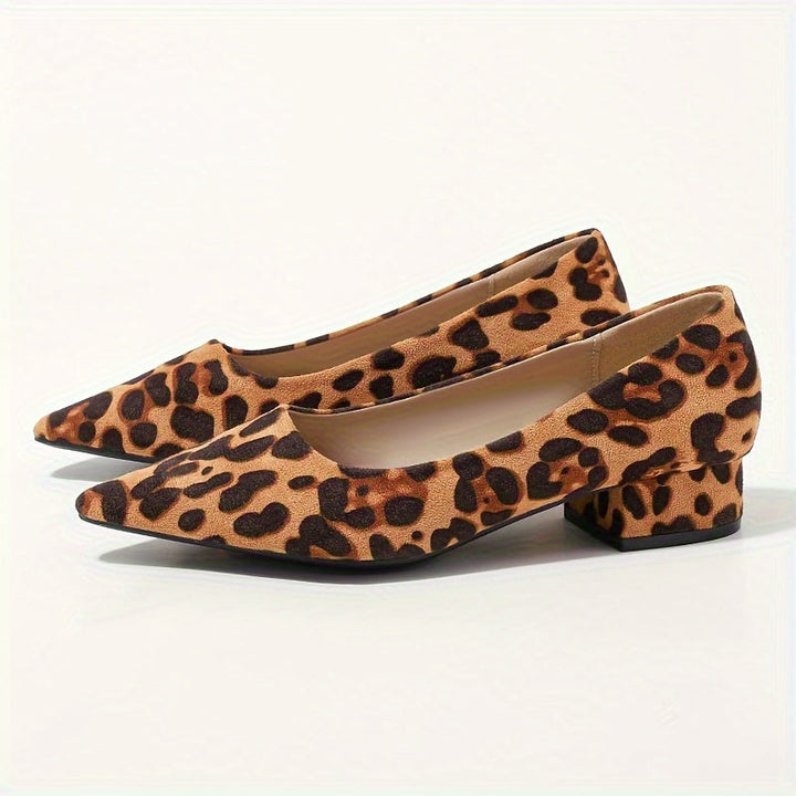 Dina | Leopardenmuster Spitz-Zeh High Heels Pumps für Damen