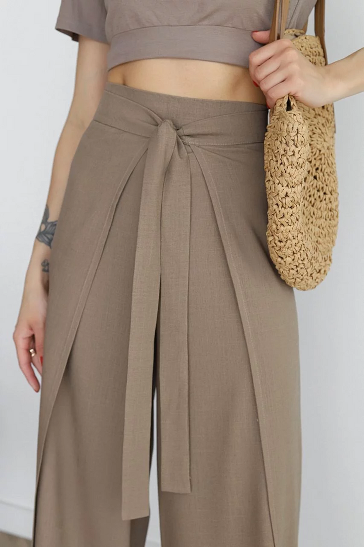 Marika | Weite hosen für Damen mit hohem Bund