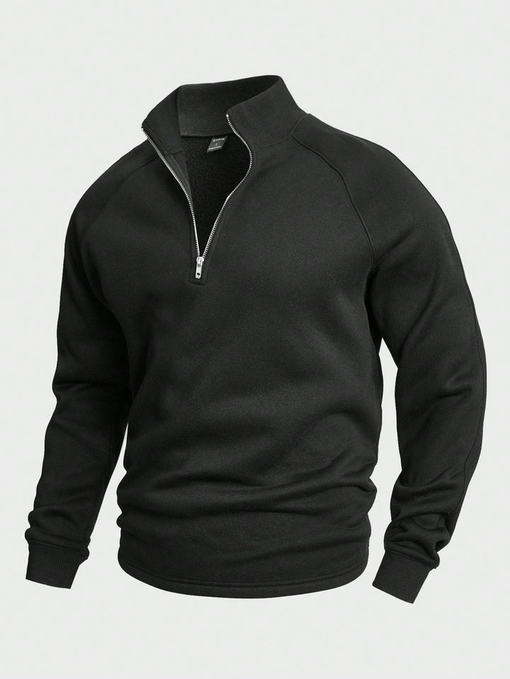 Simon | Freizeit-Pullover für Herren mit Halbem Reißverschluss (1+1 Free)